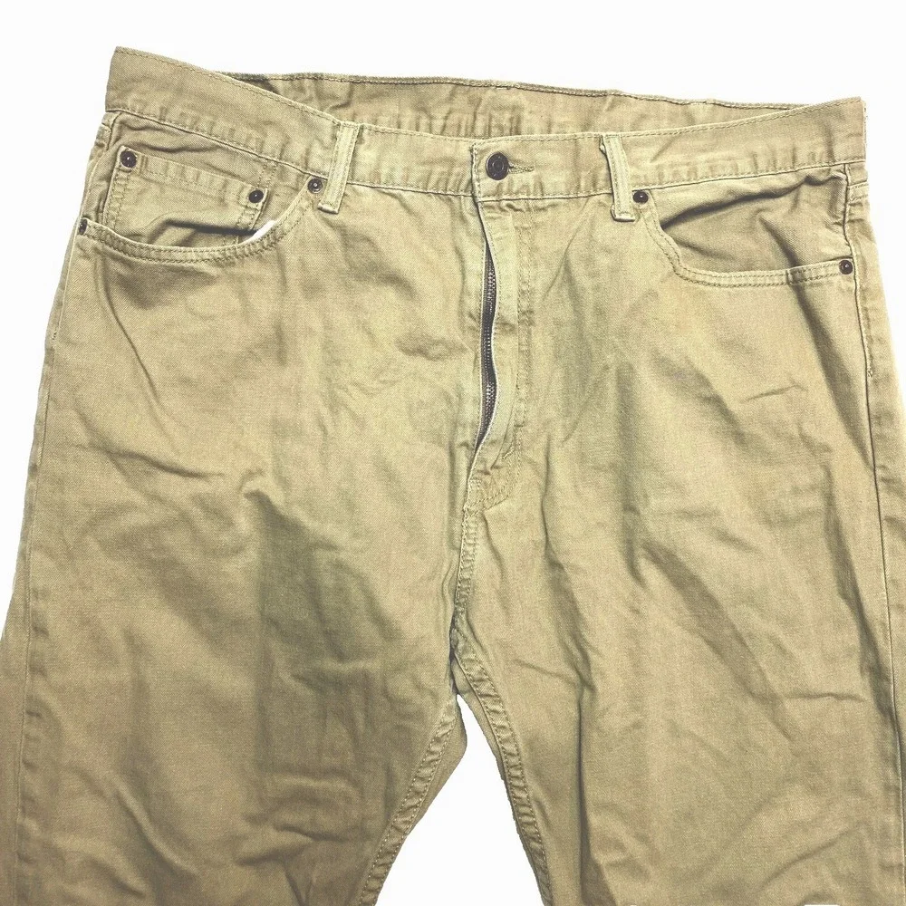 Levi's 505 Jeans Mens Size 40 Tan Denim Straight Leg Pants
